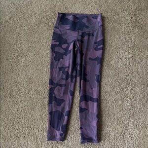 All in Motion Kids Leggings in Purple and Black Camo